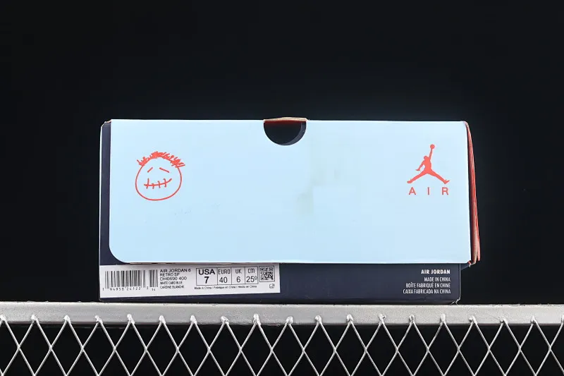 All categories Air Jordan Jordan series basketball shoes Air Jordan 6 Travis Scott x Air Jordan 6 "Cerulean" AJ6 Joe 6 joint sky blue DH0690-400